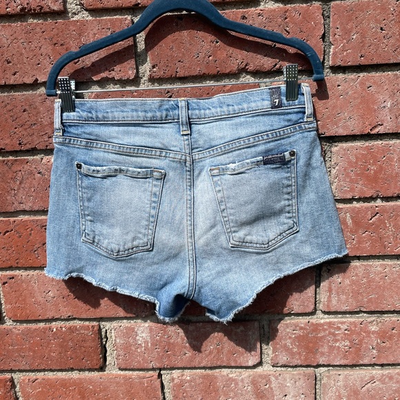 Y2K 7 For All Mankind Jean Shorts - Picture 7 of 9
